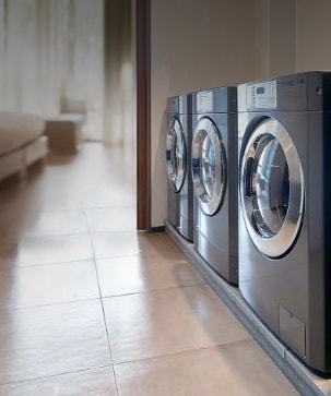 Industrial washer dryer shop combo
